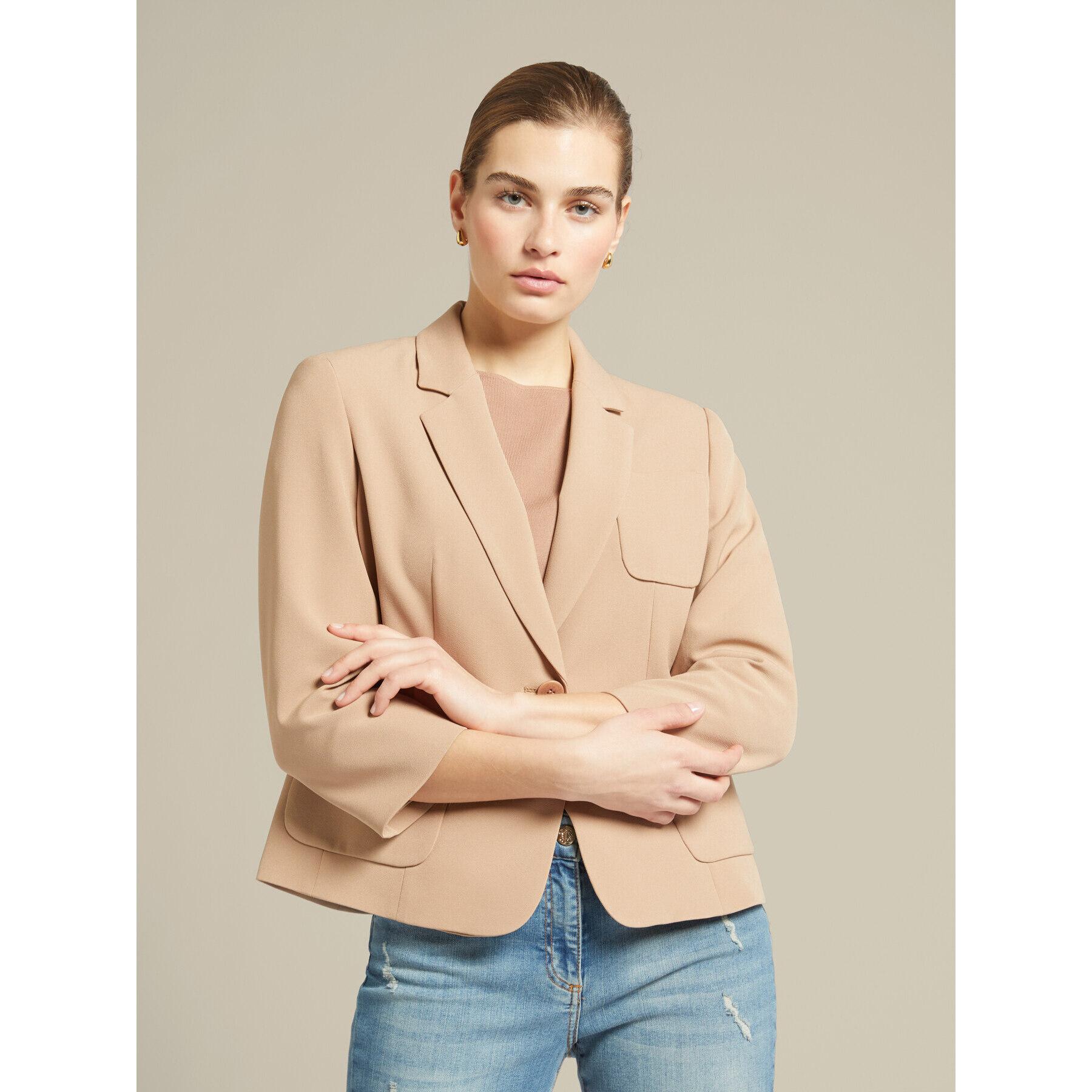 Elena Mirò - Blazer in cady stretch - Beige