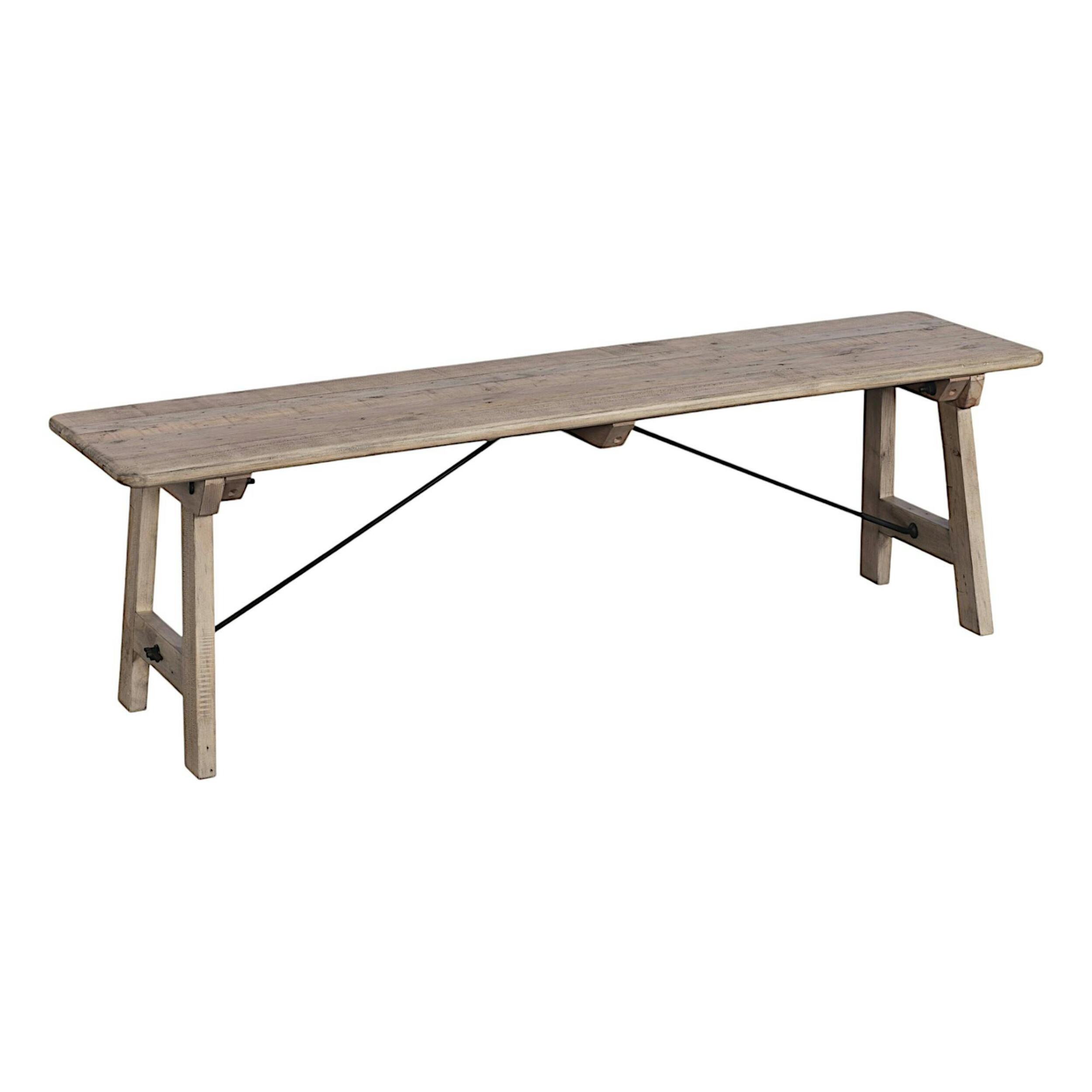 Banc 150 cm en bois recyclé SALERNE