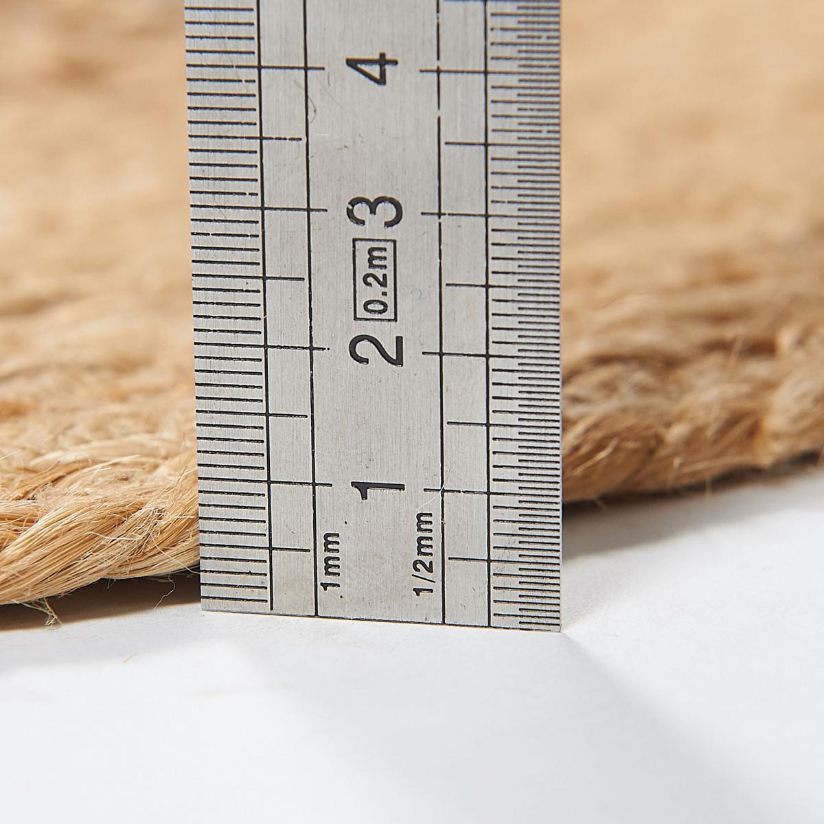 Tapis jute fait main motif géométrique JEDU