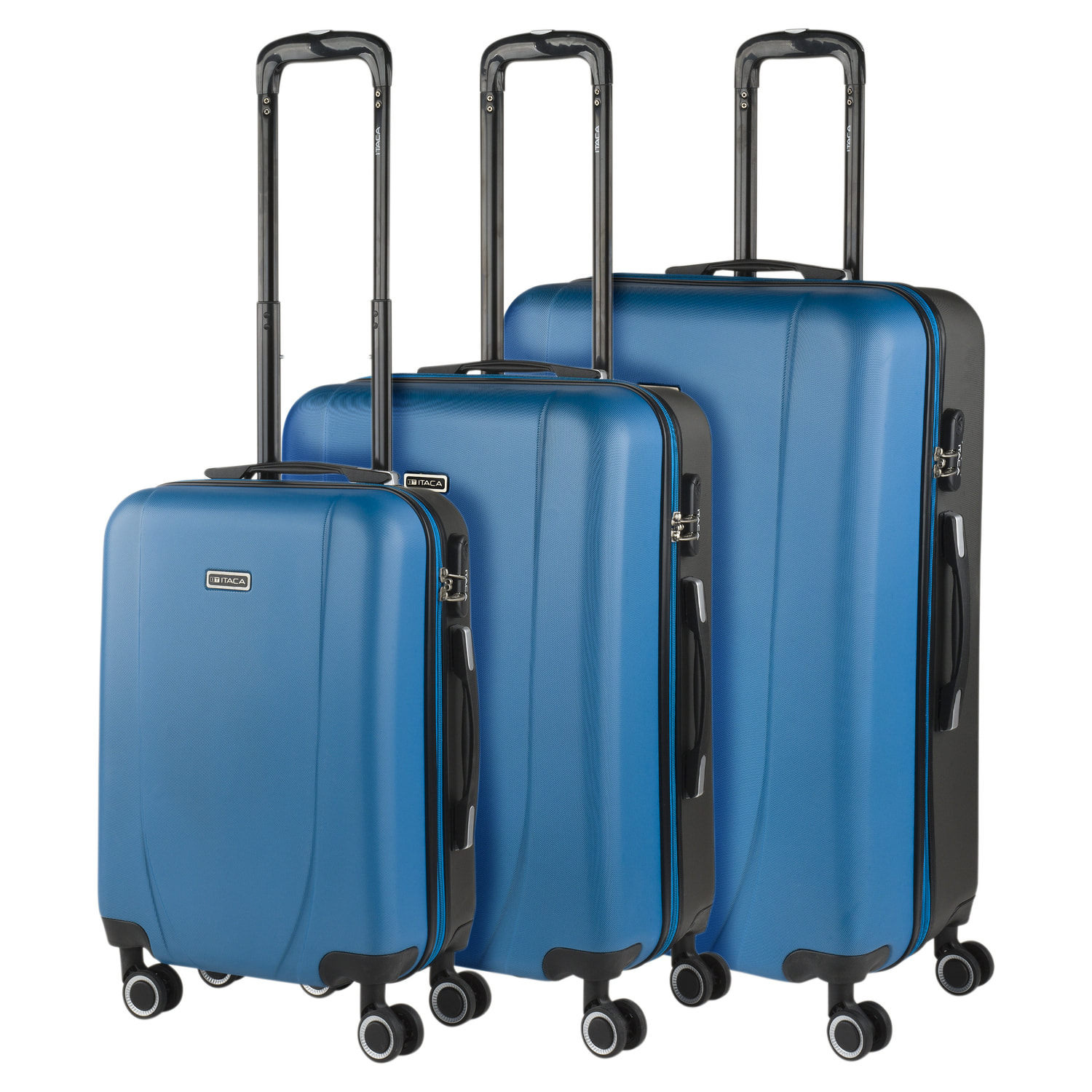 Maleta Itaca Tiber Set De 3 Unidades Azul-Antracita