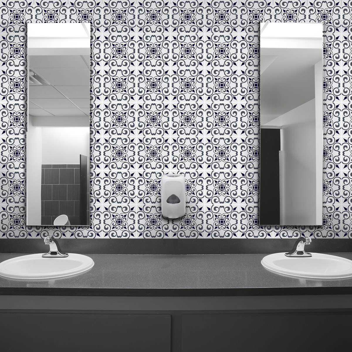 Stickers muraux - Sticker Mural Carrelage adhésif Cuisine Salle de Bain - 60 STICKERS CARRELAGES AZULEJOS LOCO