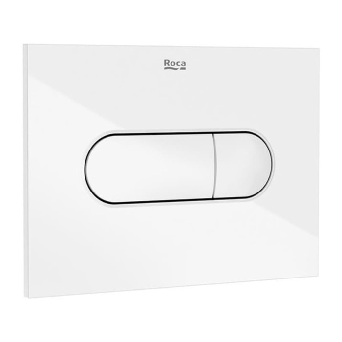 Plaque de commande double touche en plastique, blanc (A890222200)