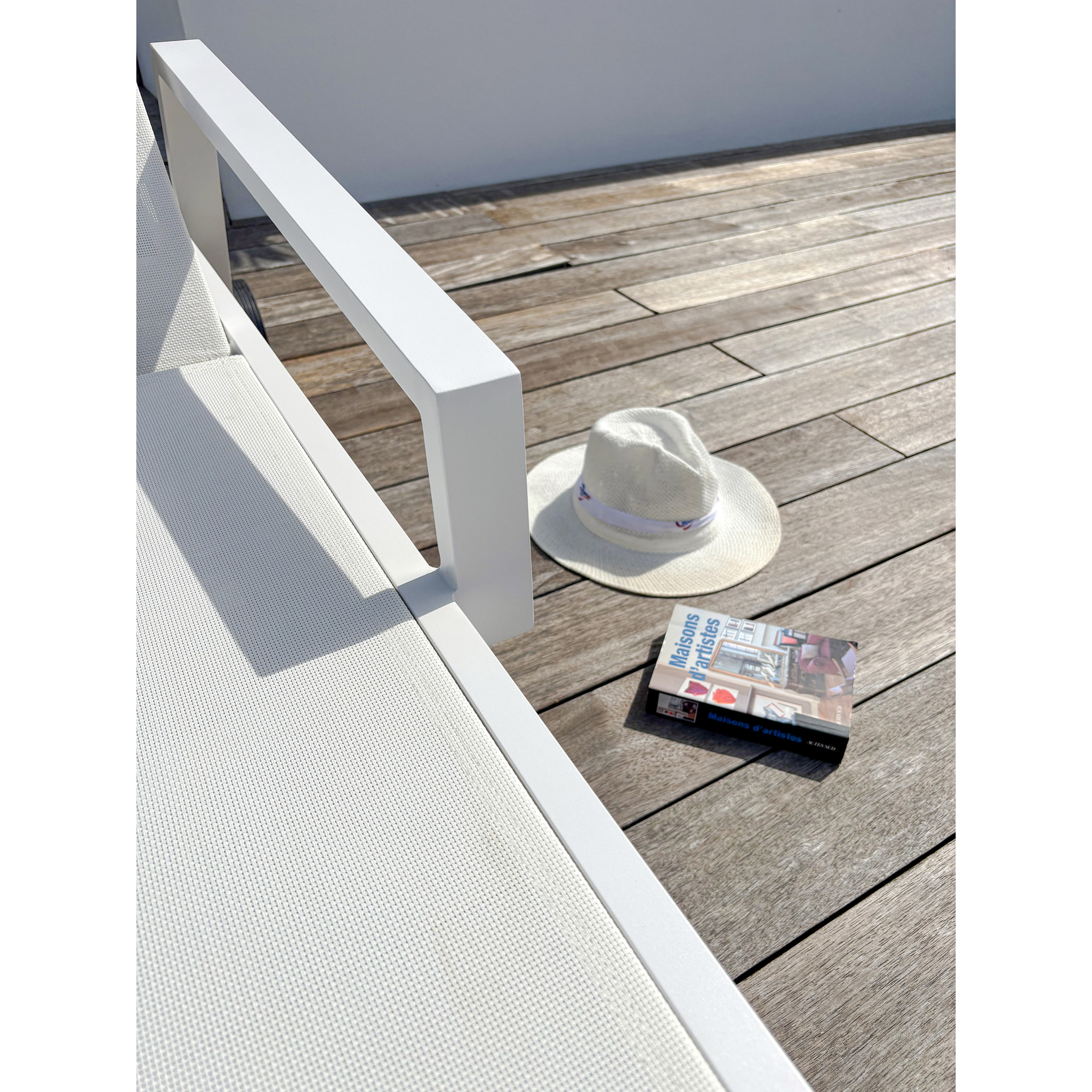 IBIZA - Bain de soleil en aluminium et toile plastifiéehe