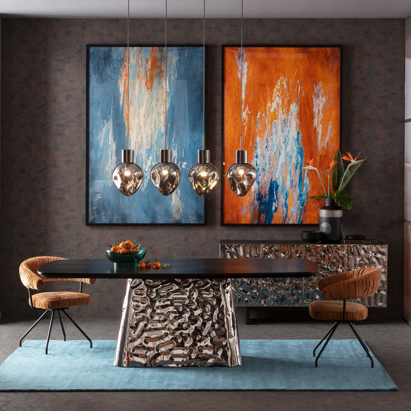 Tableau Frame Artistas orange 120x180cm Kare Design