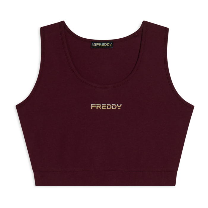 Top sportivo da donna con retro vogatore