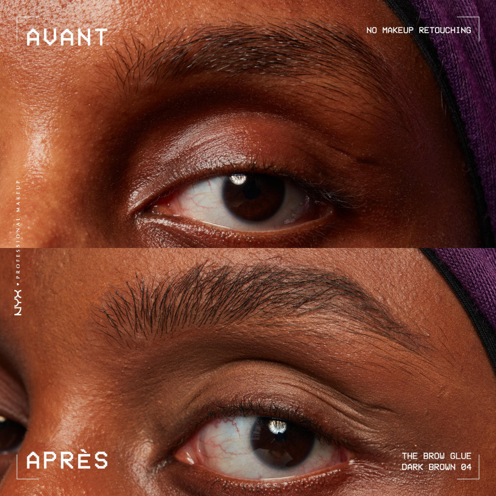 NYX Professional Makeup The Brow Glue Colle fixatrice sourcils Dark Brown