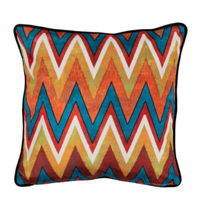 Cojin Velvet Tigre Zig Zag 45x13x45 Cm