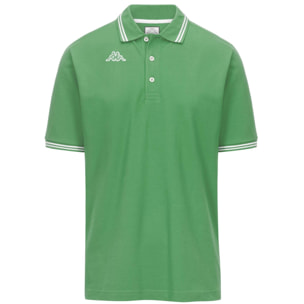 Polo Shirts Kappa Uomo Logo Maltax 5 Mss Verde