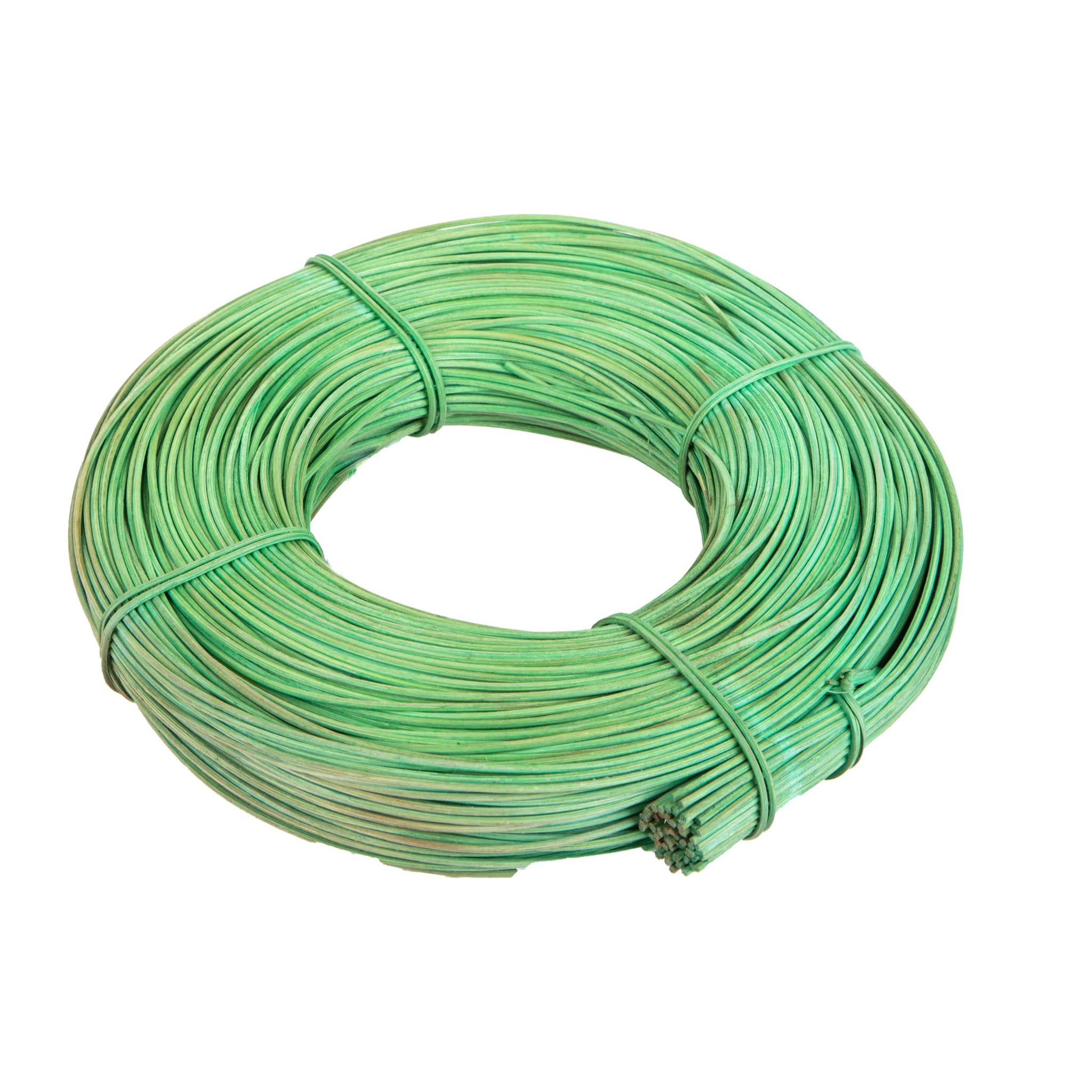 Rattan 2 Mm 250 Gr Col.Midollino - Pezzi 6 - 23X4X23 - Colore: Verde - Bianchi Dino - Prodotti Naturali Fiori E Rami Essiccati