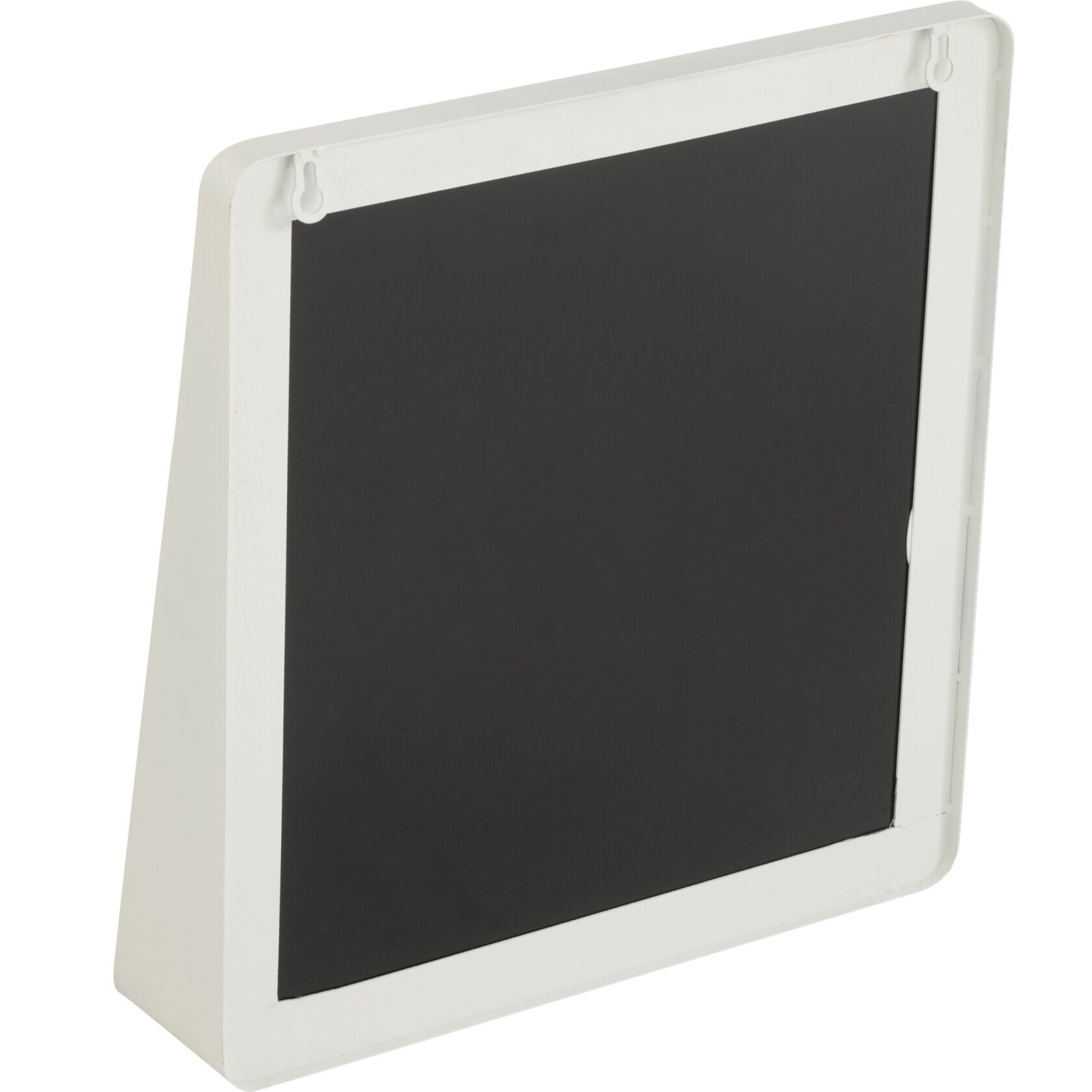 J-Line miroir Carré - métal/verre - blanc - 38 x 41 cm