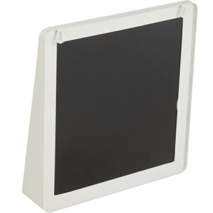 J-Line miroir Carré - métal/verre - blanc - 38 x 41 cm