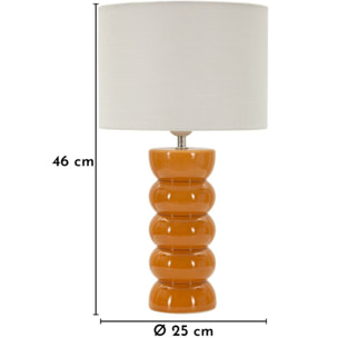 LAMPADA DA TAVOLO TORR SENAPE CM Ø 25X46