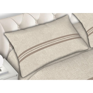 Completo Lenzuola In Calda Flanella Made in Italy Easy Beige