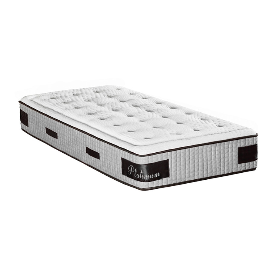 Ensemble Platinium 1 place | Matelas memoire de forme avec sommier en bois