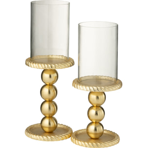 J-Line bougeoir - aluminium - or - large