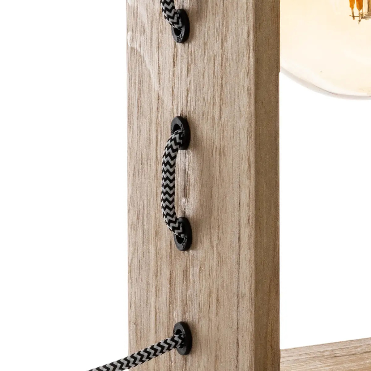 Lampe "Iwata" bois naturel H28cm