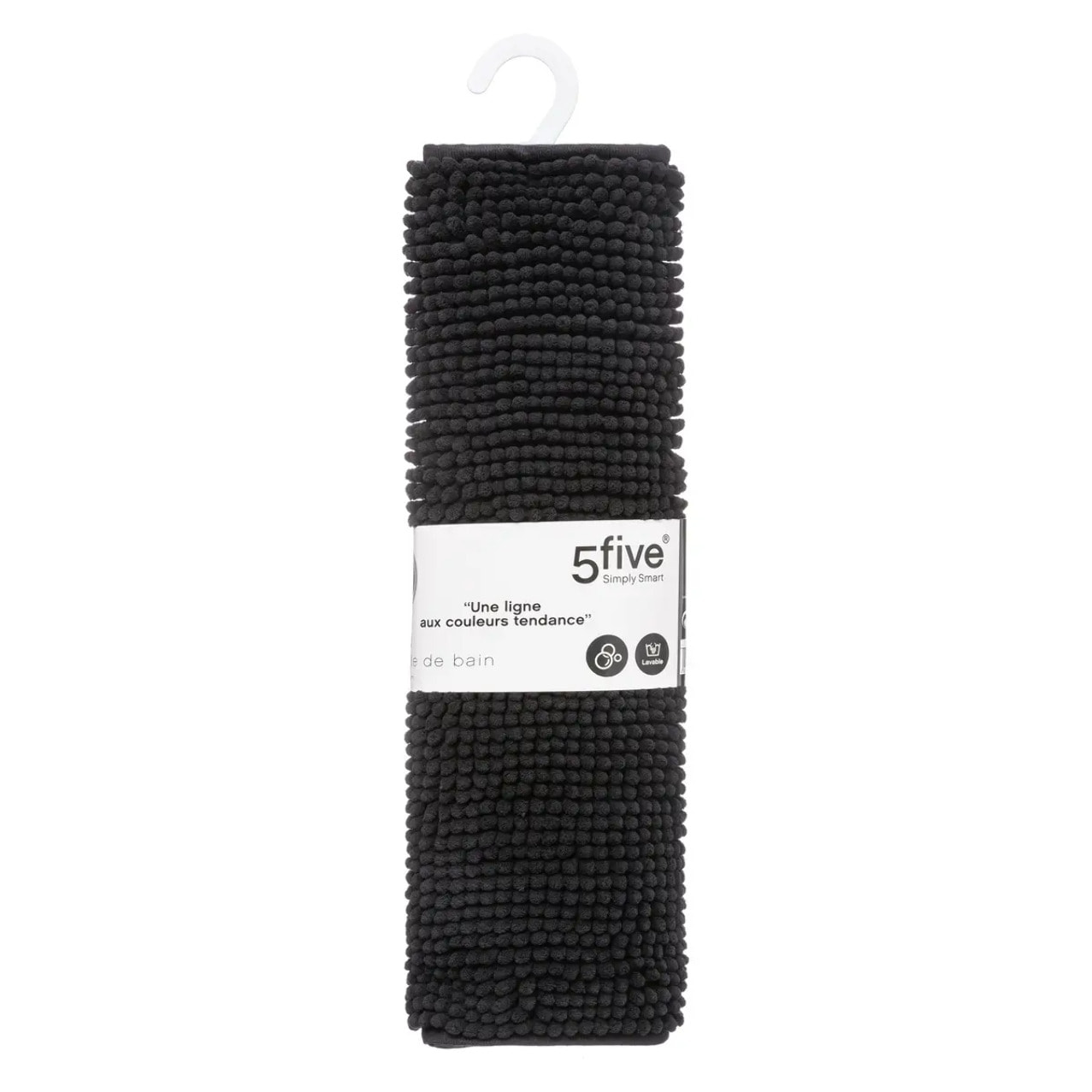 Tapis de bain 50x80cm "Colorama" noir