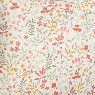 Funda de cuadrante algodón percal flores Ferdu color verde 100% Algodón percal