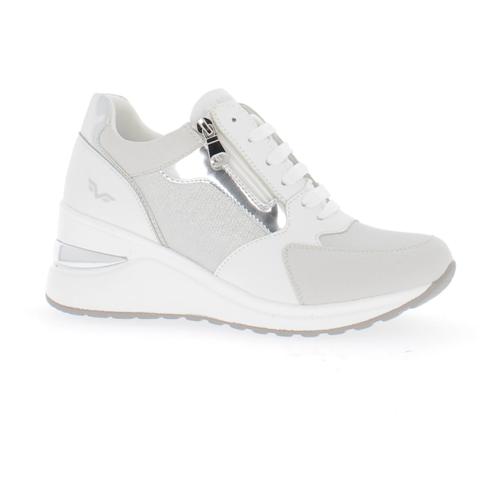 Armata di Mare Scarpe Donna Sneakers Casual con Zip Laterale AMD SS31H21 White