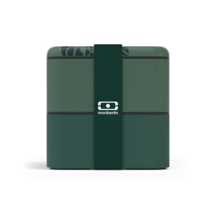 Lunch box 2 compartiments Square 1,7L Made in France  Jungle