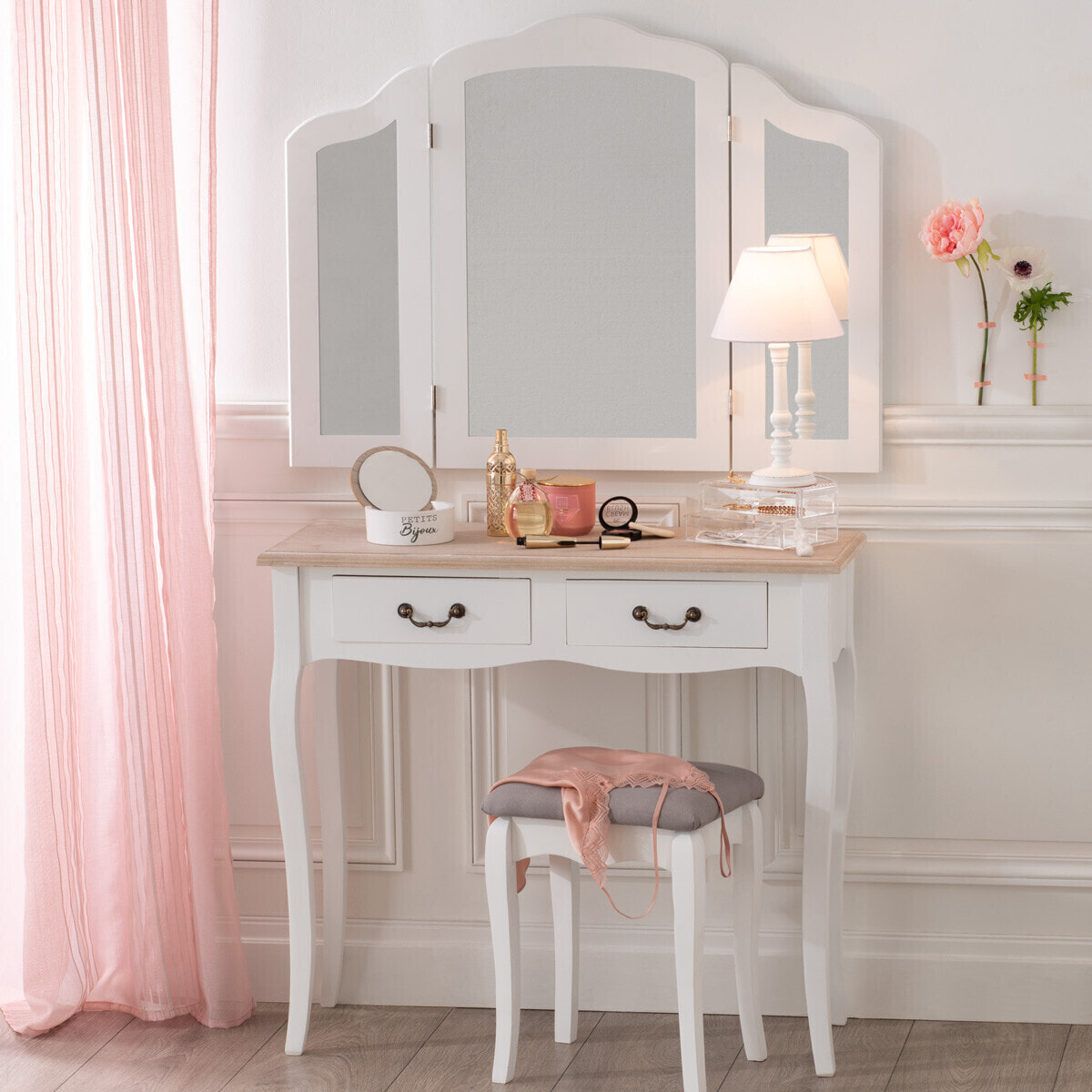 Console "Chrysa" blanche