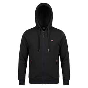 Felpa Uomo NORWAY NAUTICAL Cotone Leggero Full Zip Cappuccio