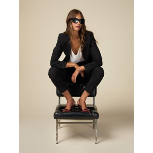 Oltre - Pantalones skinny formales - Negro