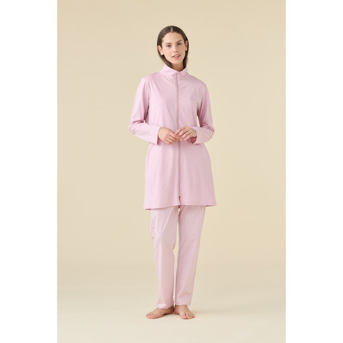 Vestaglia donna estiva in cotone articolo unito. Noidinotte