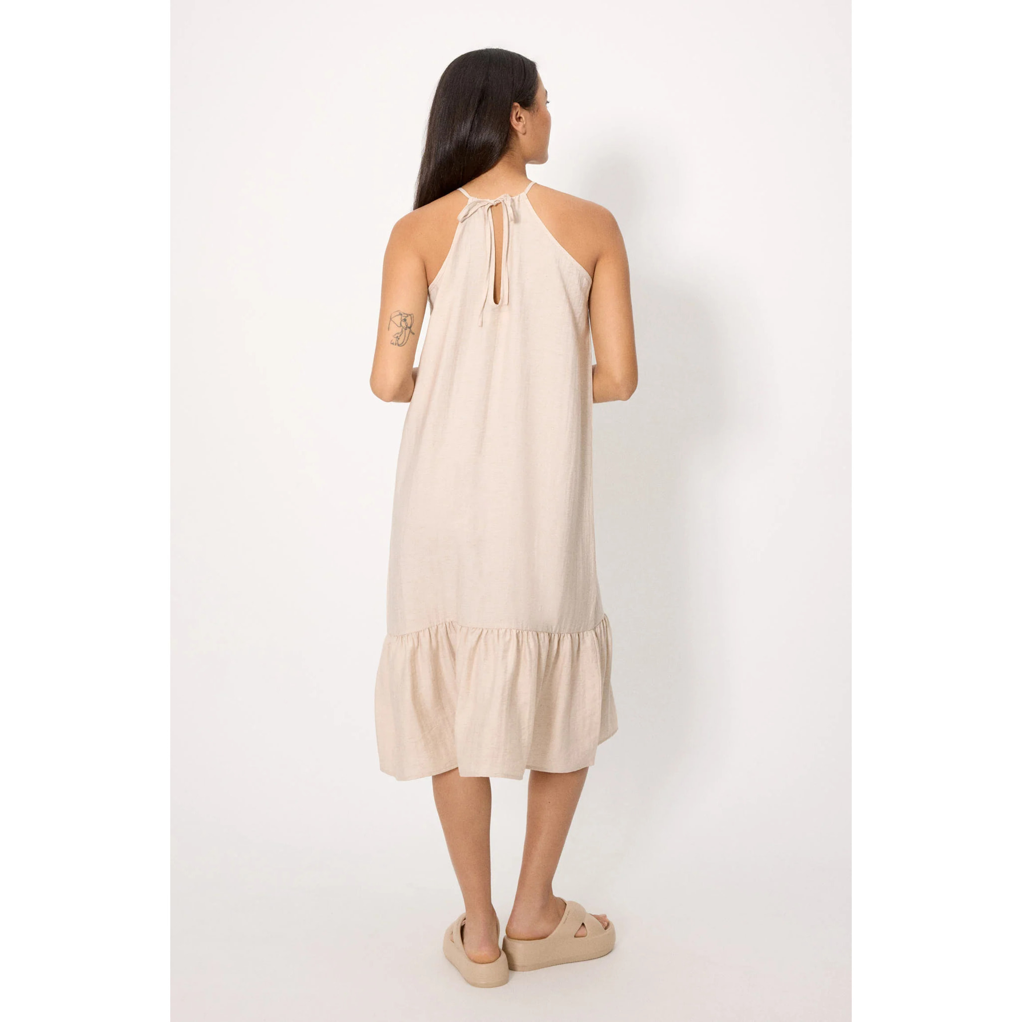 Vestito midi Marrone