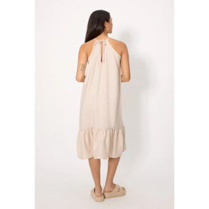 Vestito midi Marrone