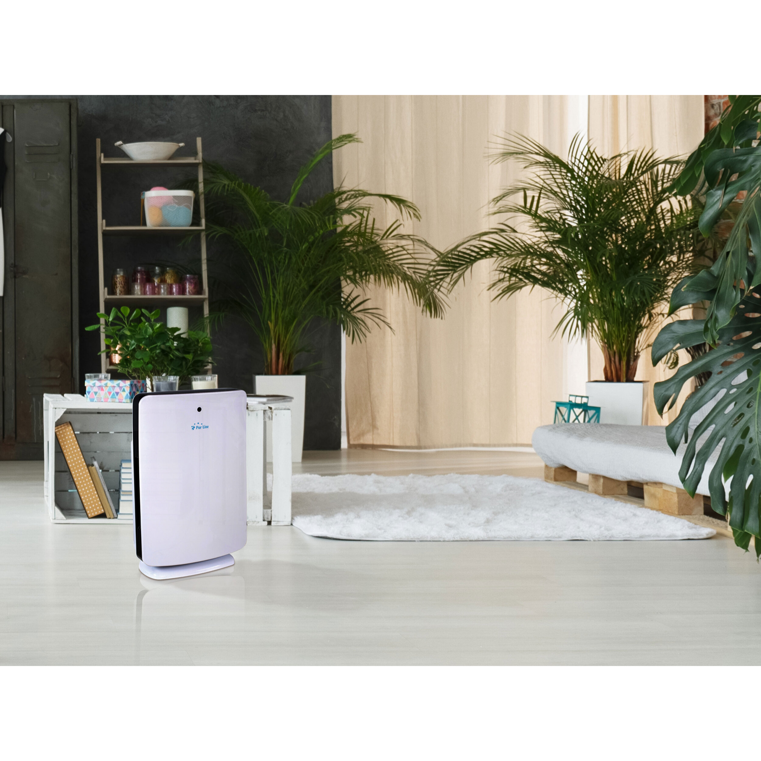 Purificateur d'air avec filtre HEPA, PM2, ioniseur, écran tactile LED, 3 vitesses et mode AUTO pour 40m2