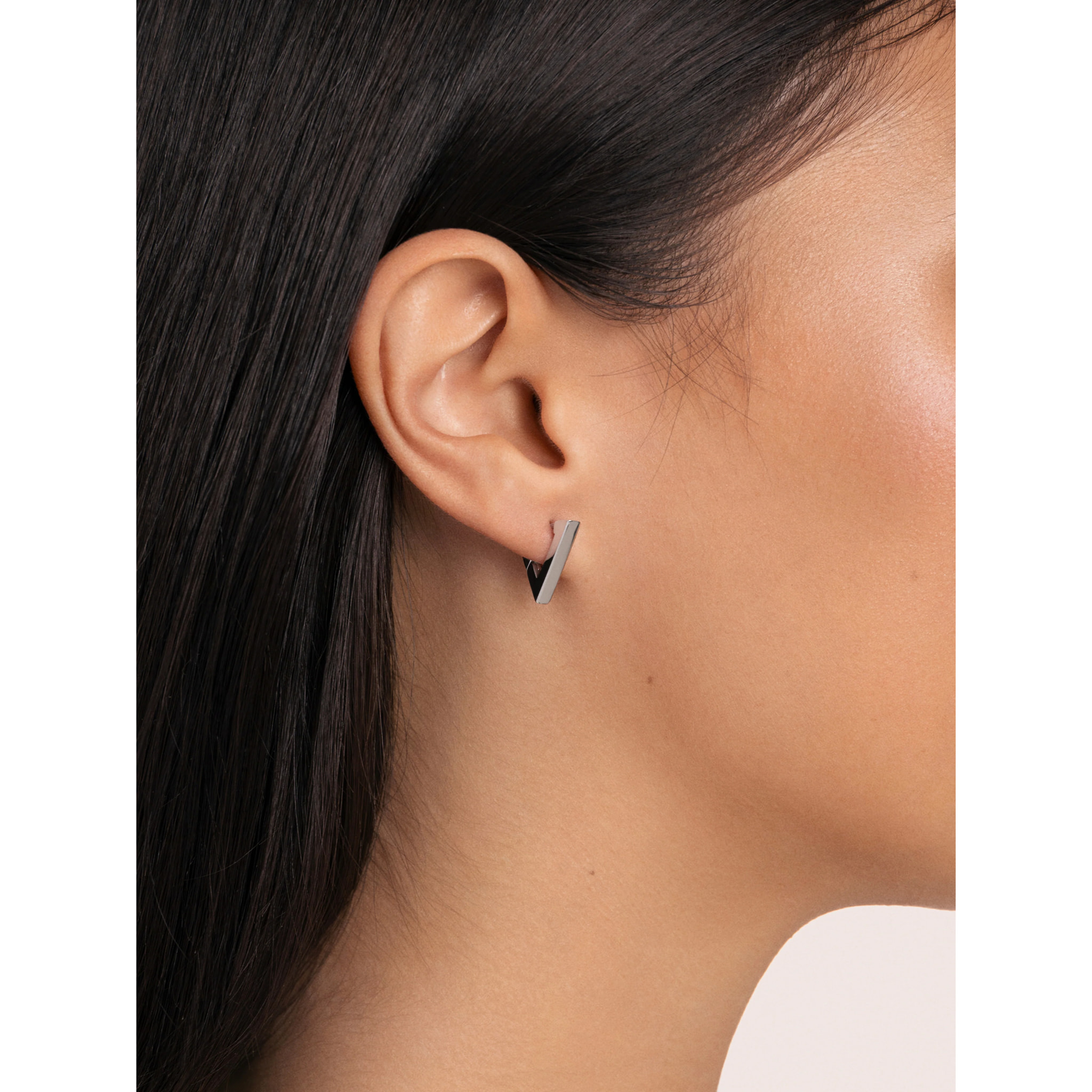 Orecchino Pyramid in Acciaio