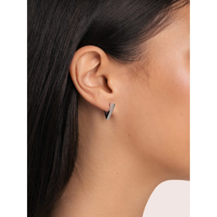Orecchino Pyramid in Acciaio