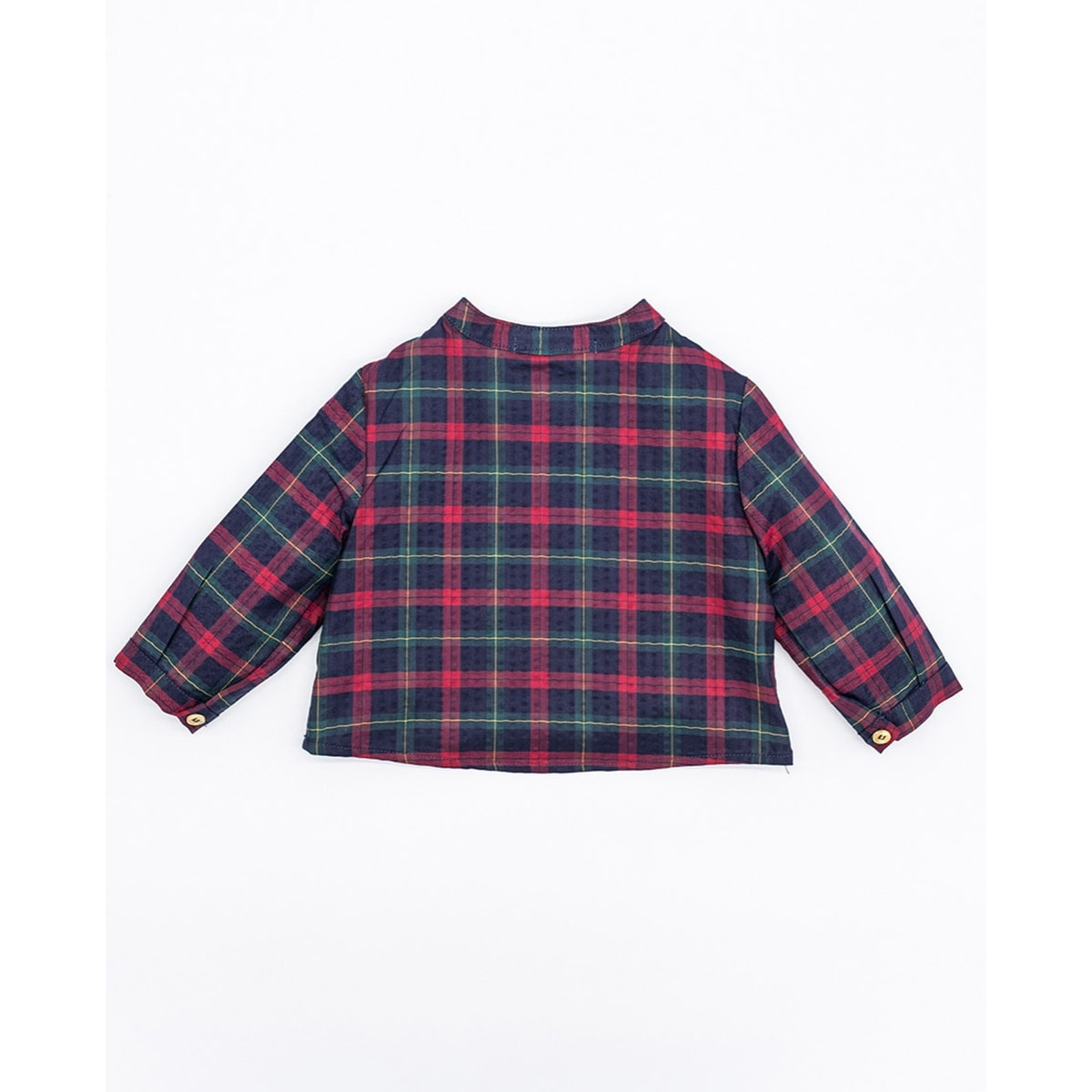 CAMISA POPELÍN TARTAN ROJO Y NAVY