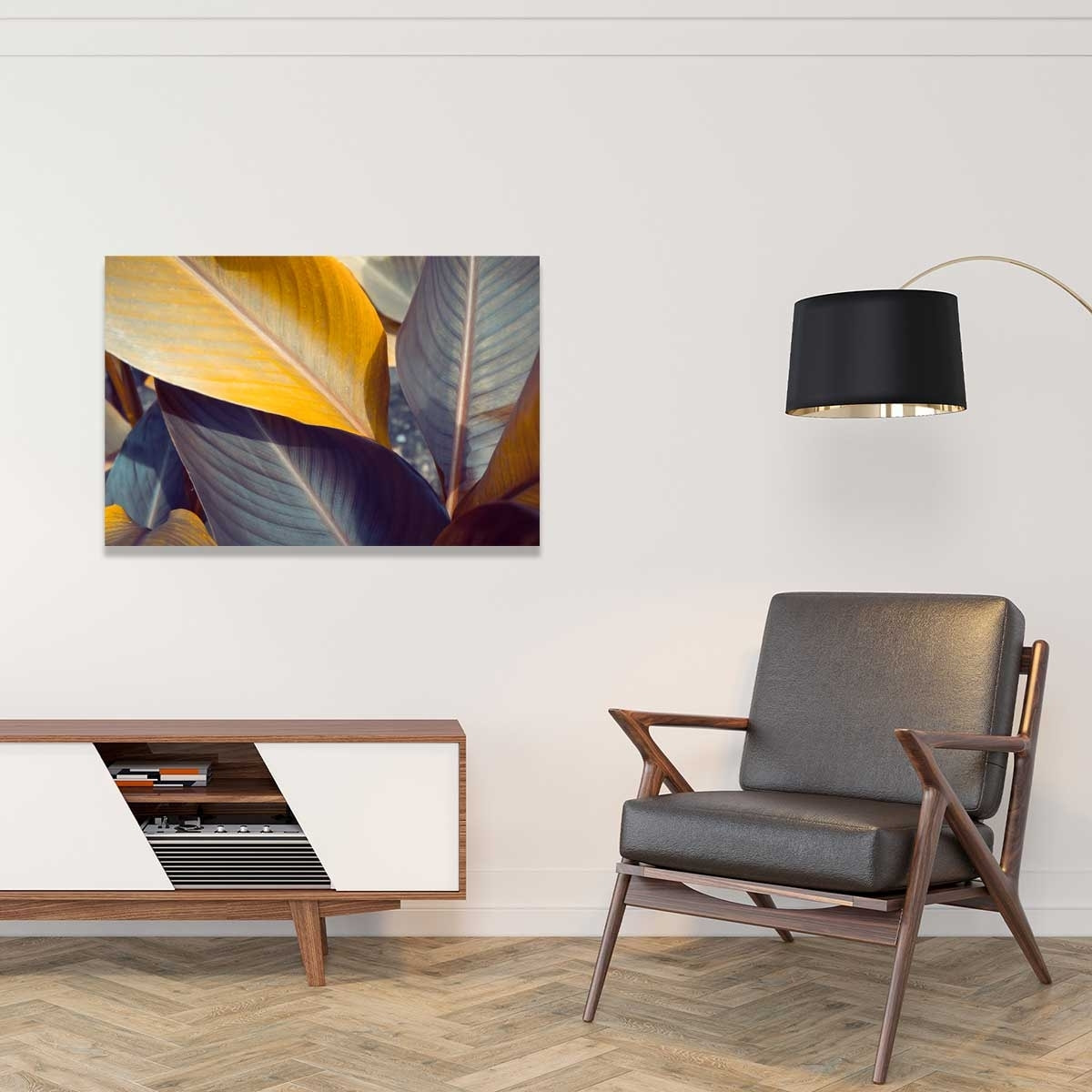 Tableau palm leaves y Tableau plexiglas