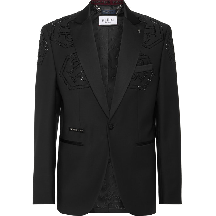 PHILIPP PLEIN One-Button Blazer Slim Fit MONOGRAM