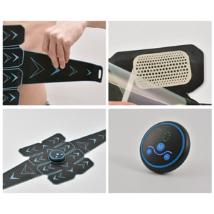 Cintura massaggiante Smart EMS. Massaggiatore stimolante per addominali e braccia.