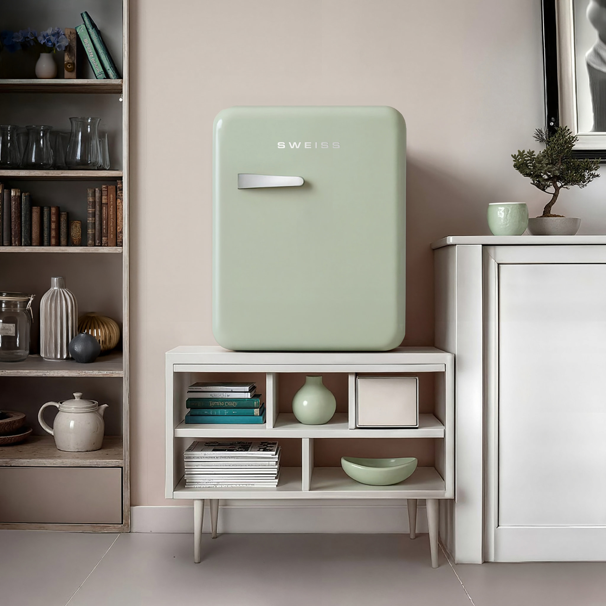 Minibar Vintage WEISS7 31L Verde pastel