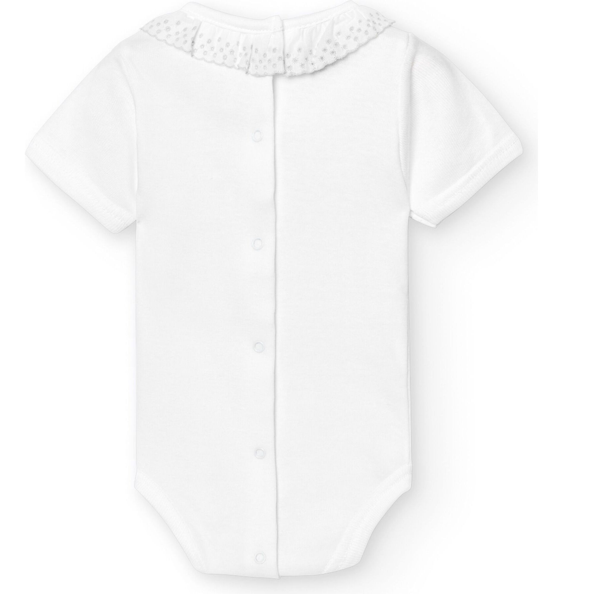 Body bebé manga corta cuello batista