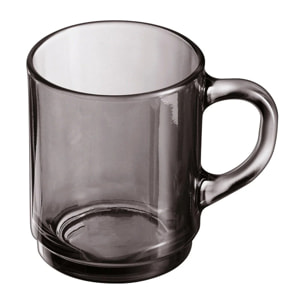 6 tazas 25 cl grises Alba - Luminarc