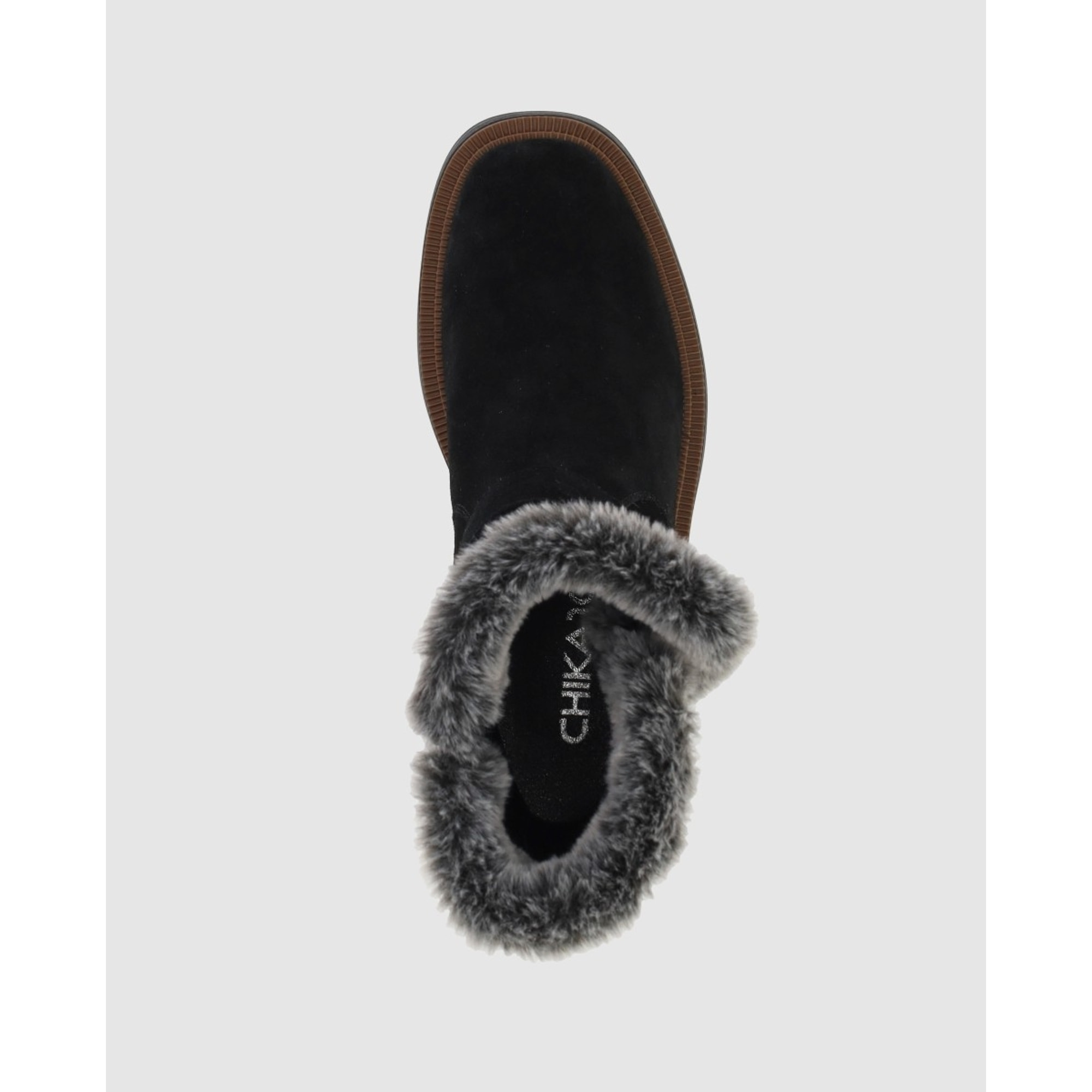 Botines de Serraje - Negro - Tacón: Bajo
