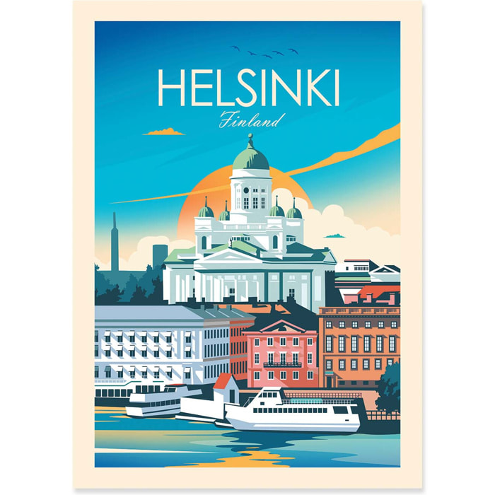 Affiche - Helsinki Finland - Studio Inception