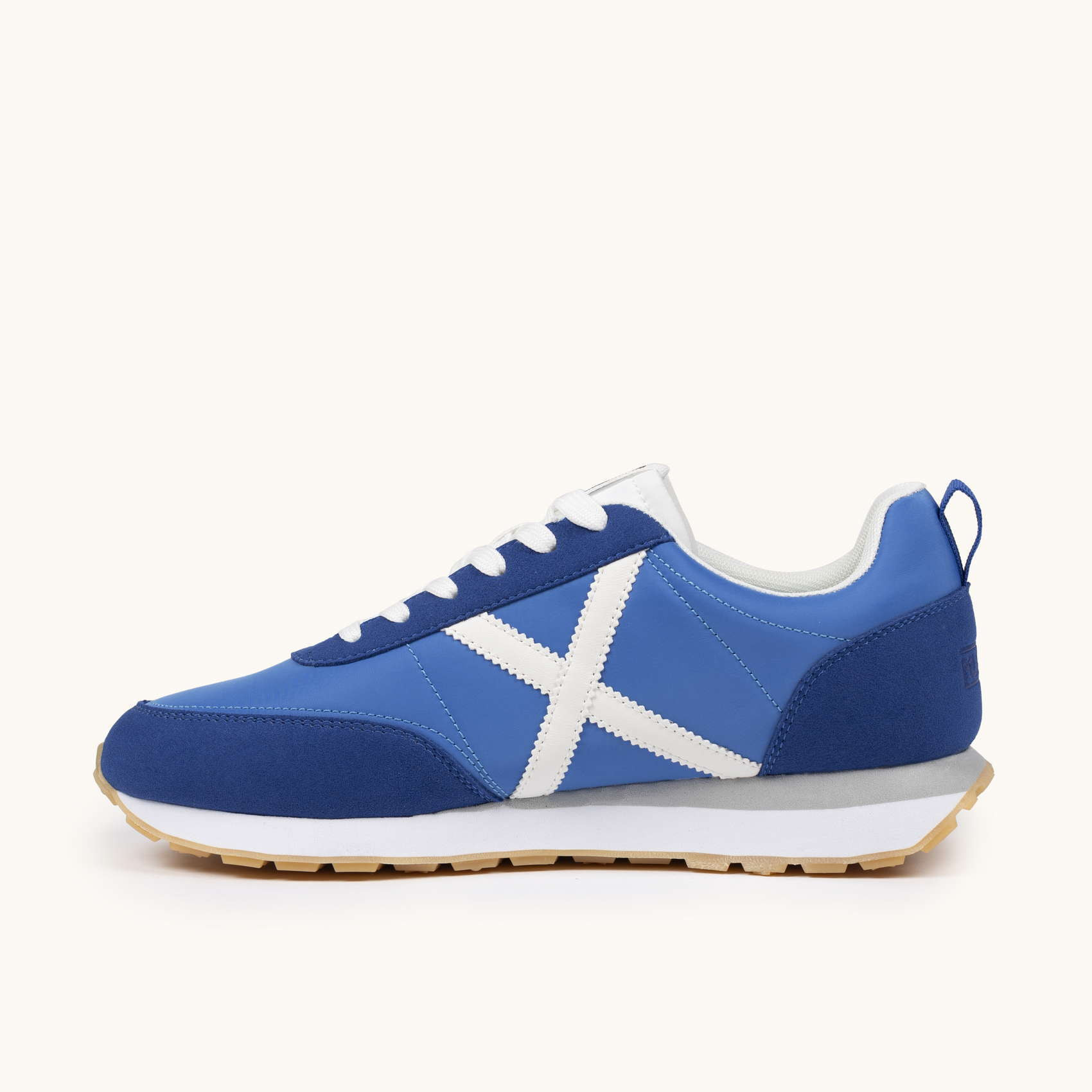 Zapatilla Deportiva de Nylon y Serraje Azul MUNICH RUSH 07