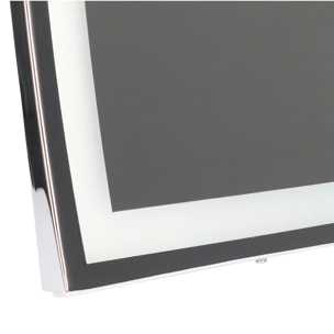 LEDS C4 Espejo de Aumento para Maquillaje con Luz LED. Espejo Retroiluminado para Baño con Brazo Extendible y Ajustable. Cromo