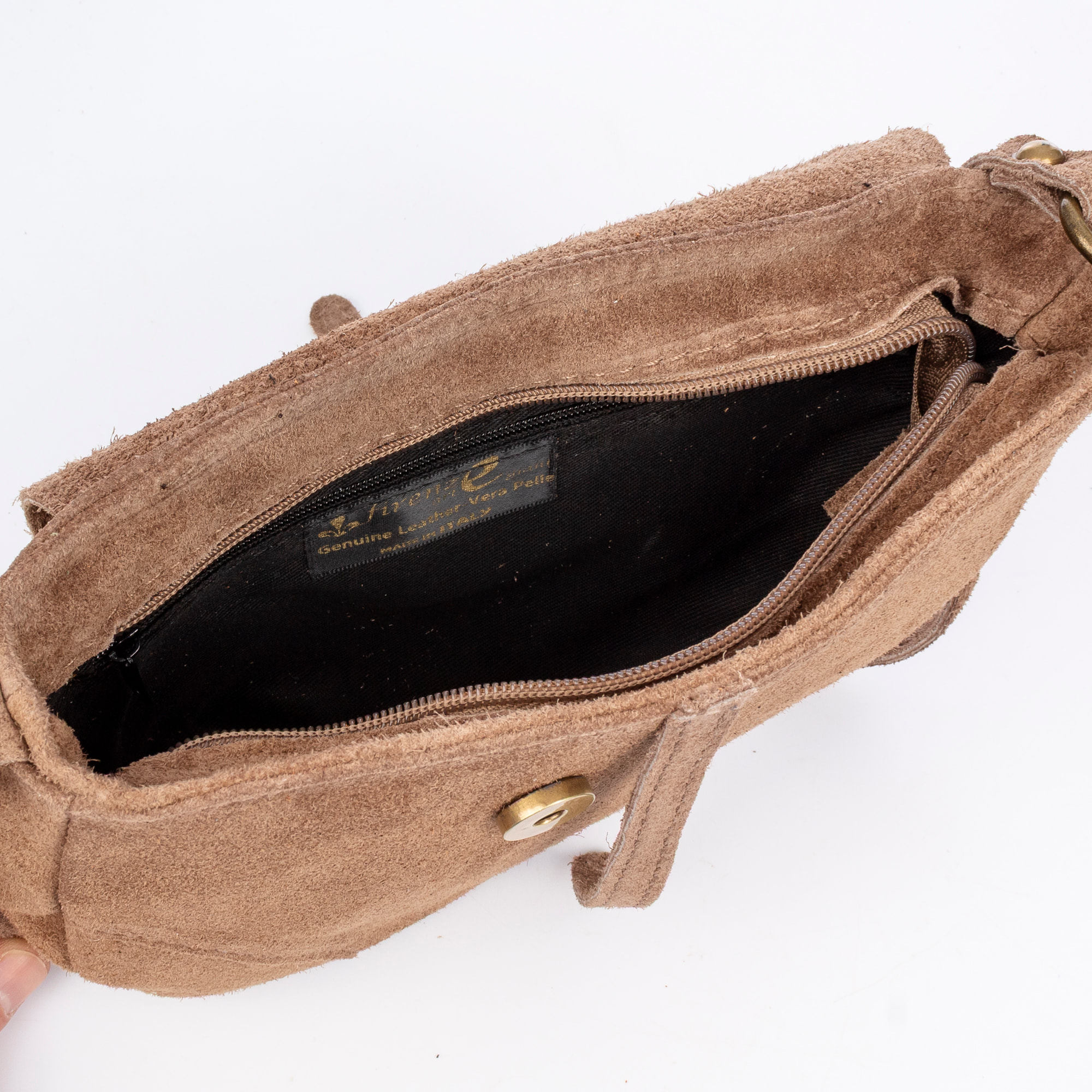 Susanna Borsa a tracolla Donna.Pelle autentica Camoscio