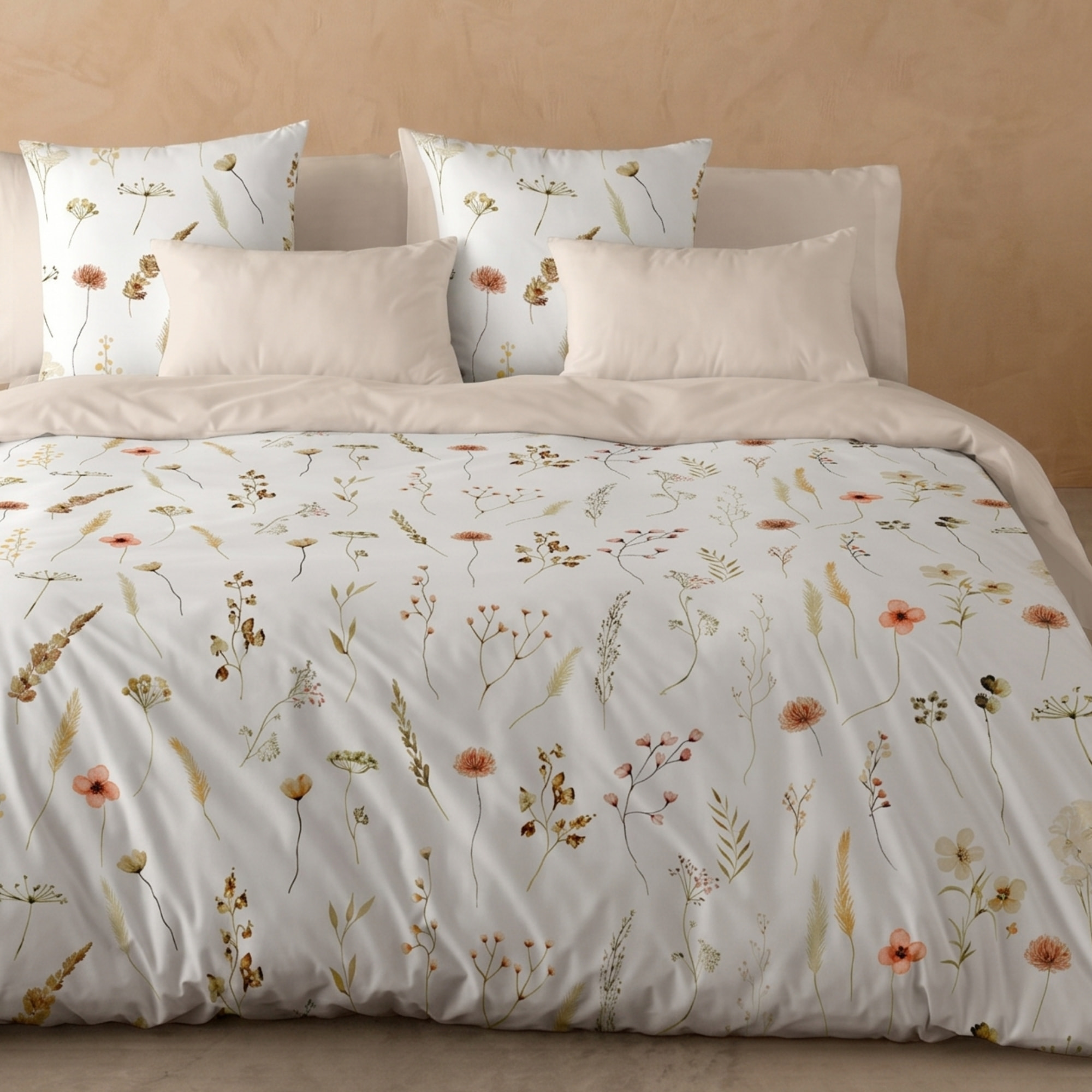 Funda Nórdica Estampada 2/3 piezas - 100% Microfibra Poliéster - Flower Net
