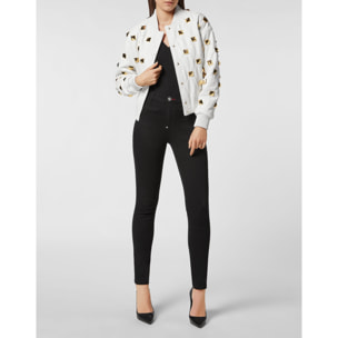 PHILIPP PLEIN Bomber de cuero