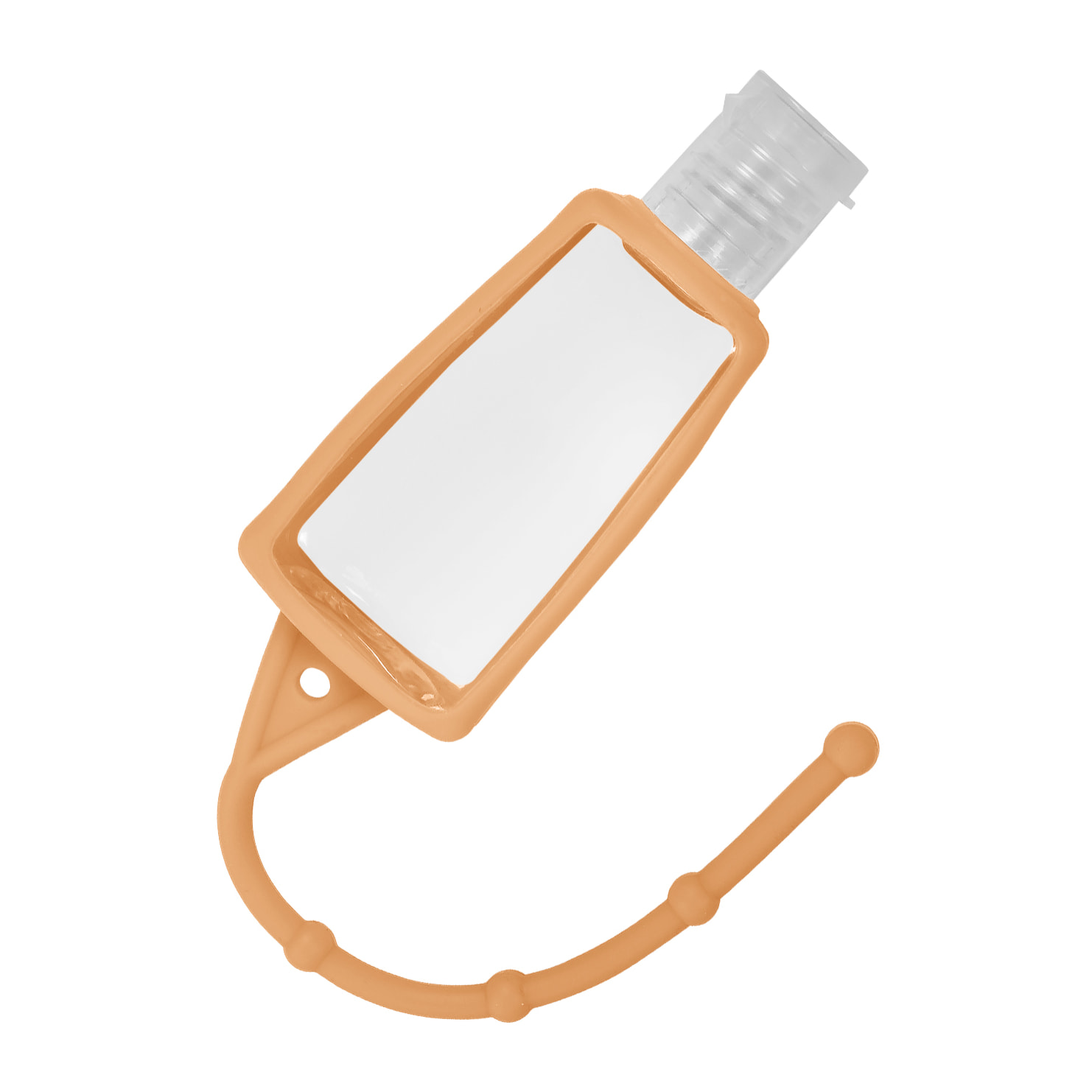 Portachiavi bottiglia disinfettante per le mani alcol ricaricabile 30ml in silicone con ciondolo