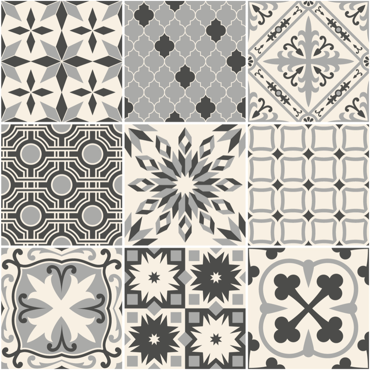 Stickers muraux - Sticker Mural Carrelage adhésif Cuisine Salle de Bain - 9 STICKERS CARRELAGES AZULEJOS IVOA