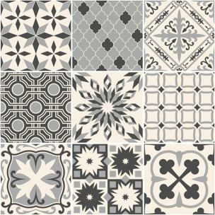 Stickers muraux - Sticker Mural Carrelage adhésif Cuisine Salle de Bain - 9 STICKERS CARRELAGES AZULEJOS IVOA